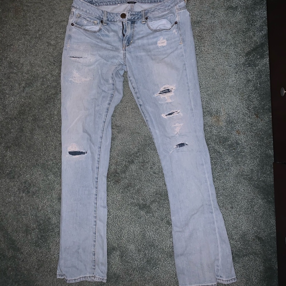 Straight leg jeans